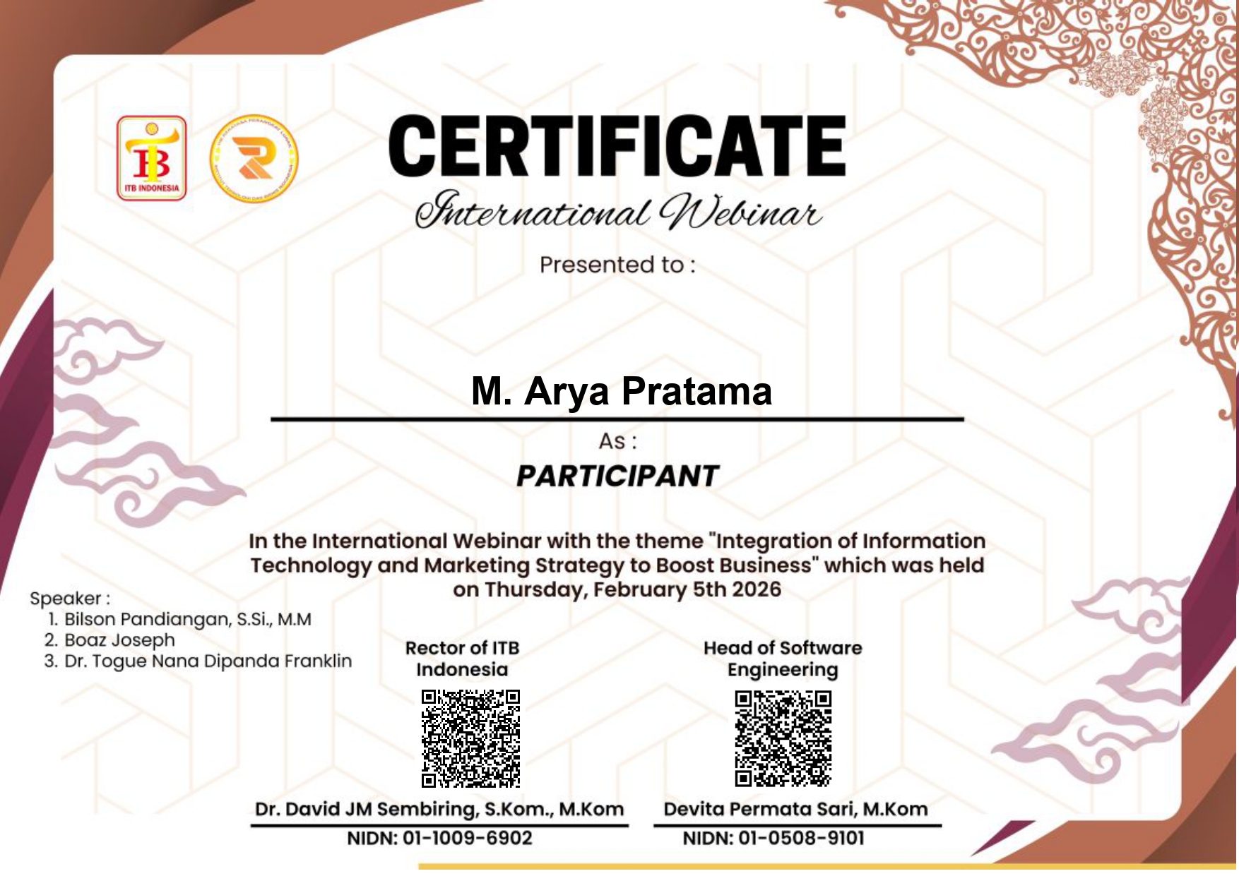 International Webinar ITBI